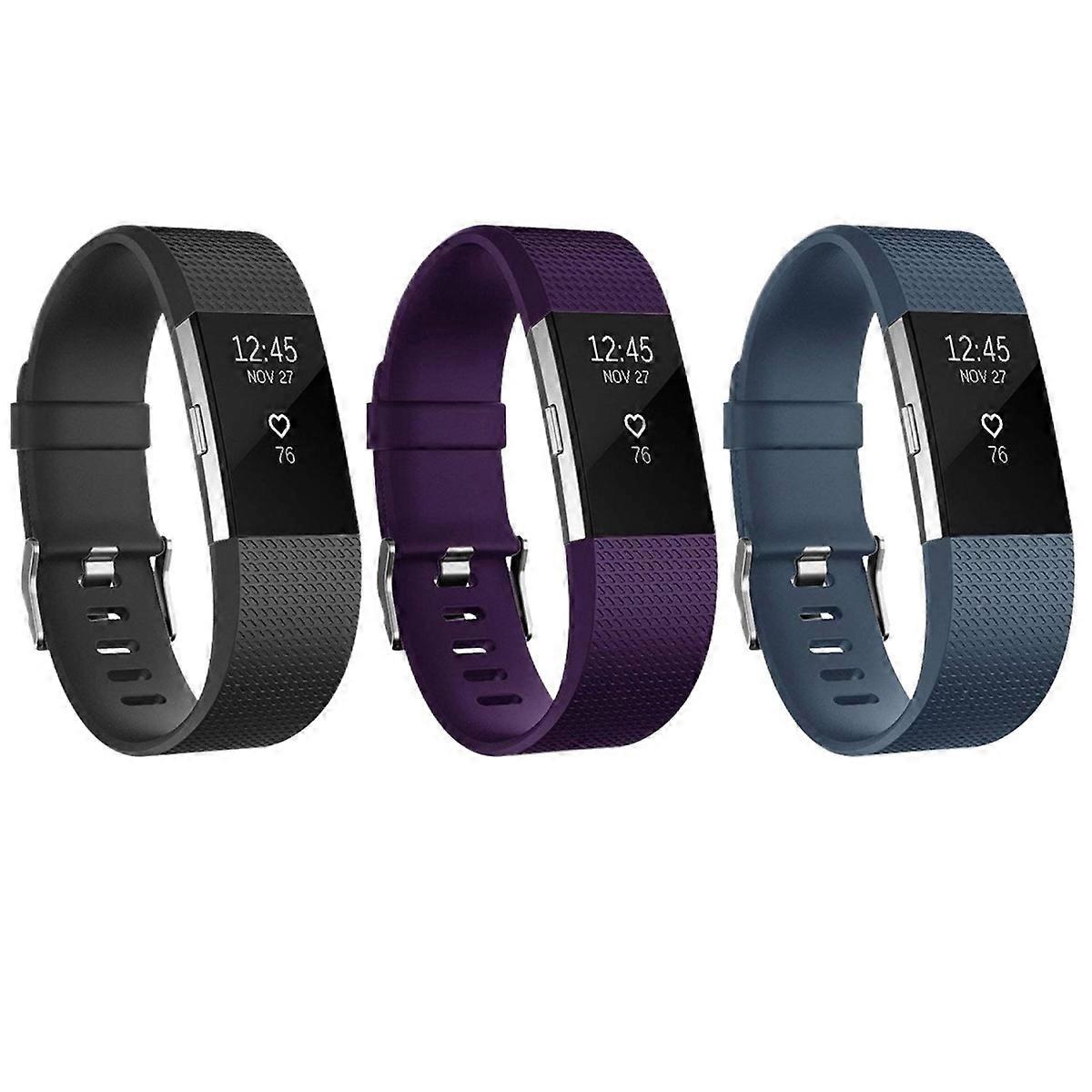 Comfortable And Durable Bands For Fitbit Charge 2, Lightweight Tpu With Stainless Steel Buckle, Waterproof Anti-sweat Eco-friendly Material, Easy To