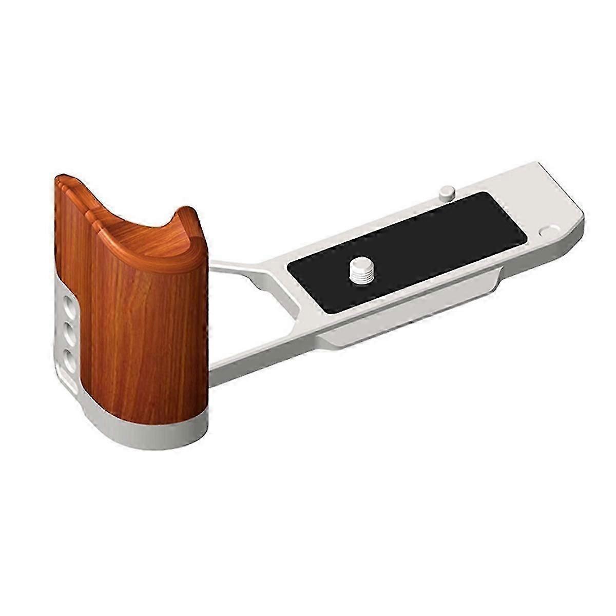 Camera L-Shaped Bracket Plate Wooden Handle Bracket for Camera Base Plate Camera Tripod Photography