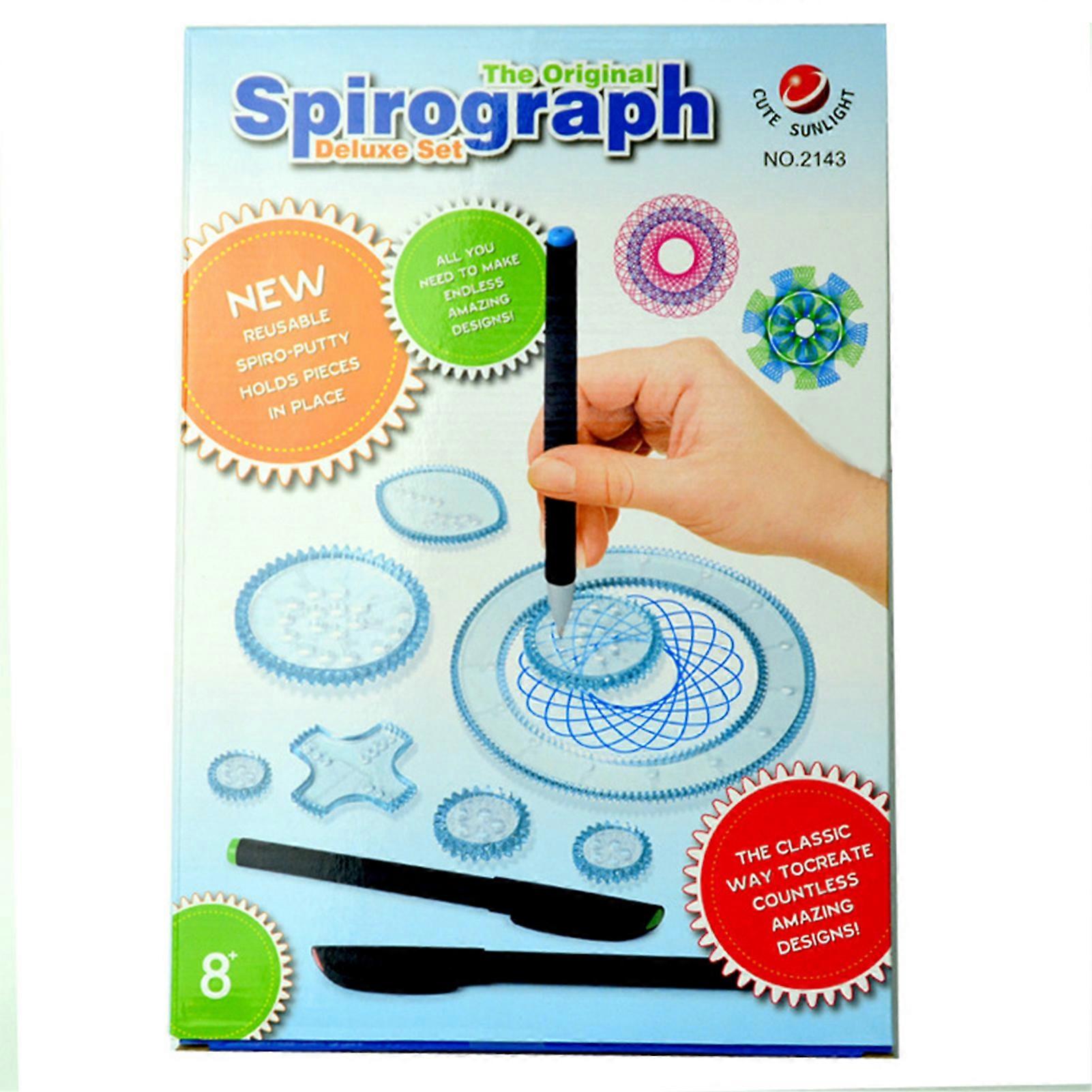 Spiral Drawing Ruler Set for 8 Years Old Above Kids DIY Multiple Patterns Multifunctional Spiral Art Kit for Nursery 