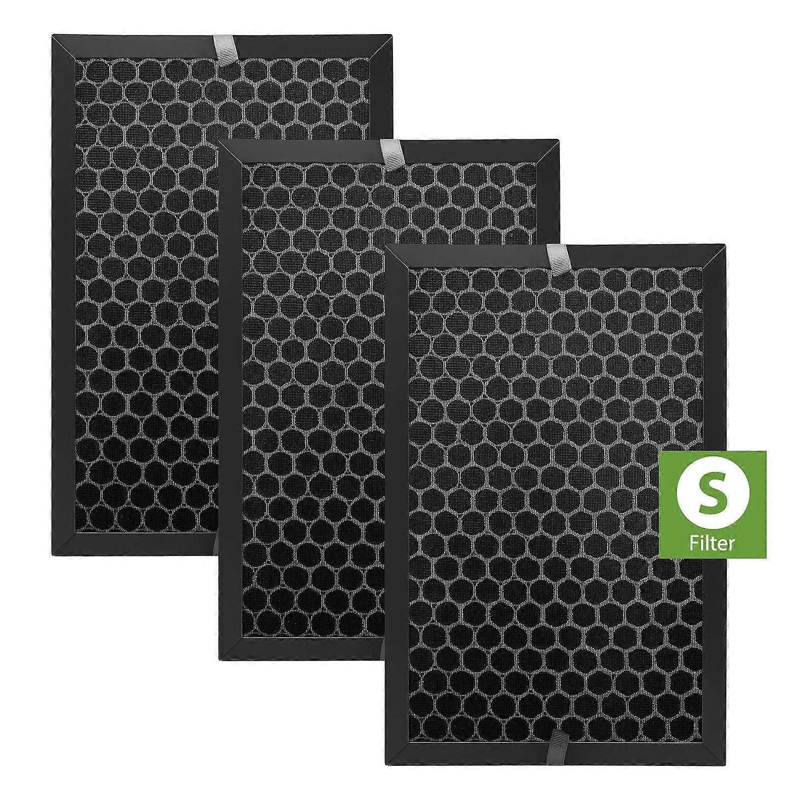 3 Pack Replacement Activated Carbon Filter for Air Purifier Honeywell HPA3000 PowerPlus and HPA5000 Insight Series