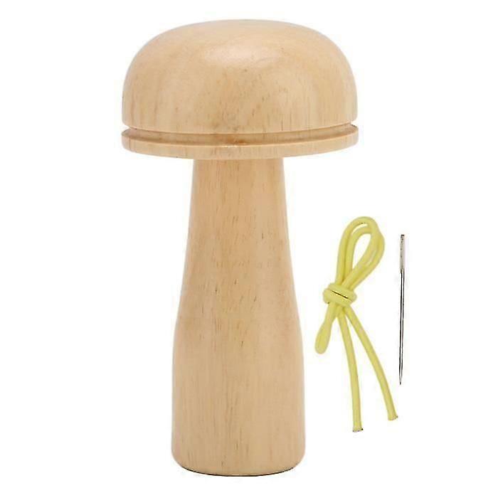 Darning Needle Removable Darning Mushroom Kit Wooden Darning Mushroom Needle Sewing Tools for
