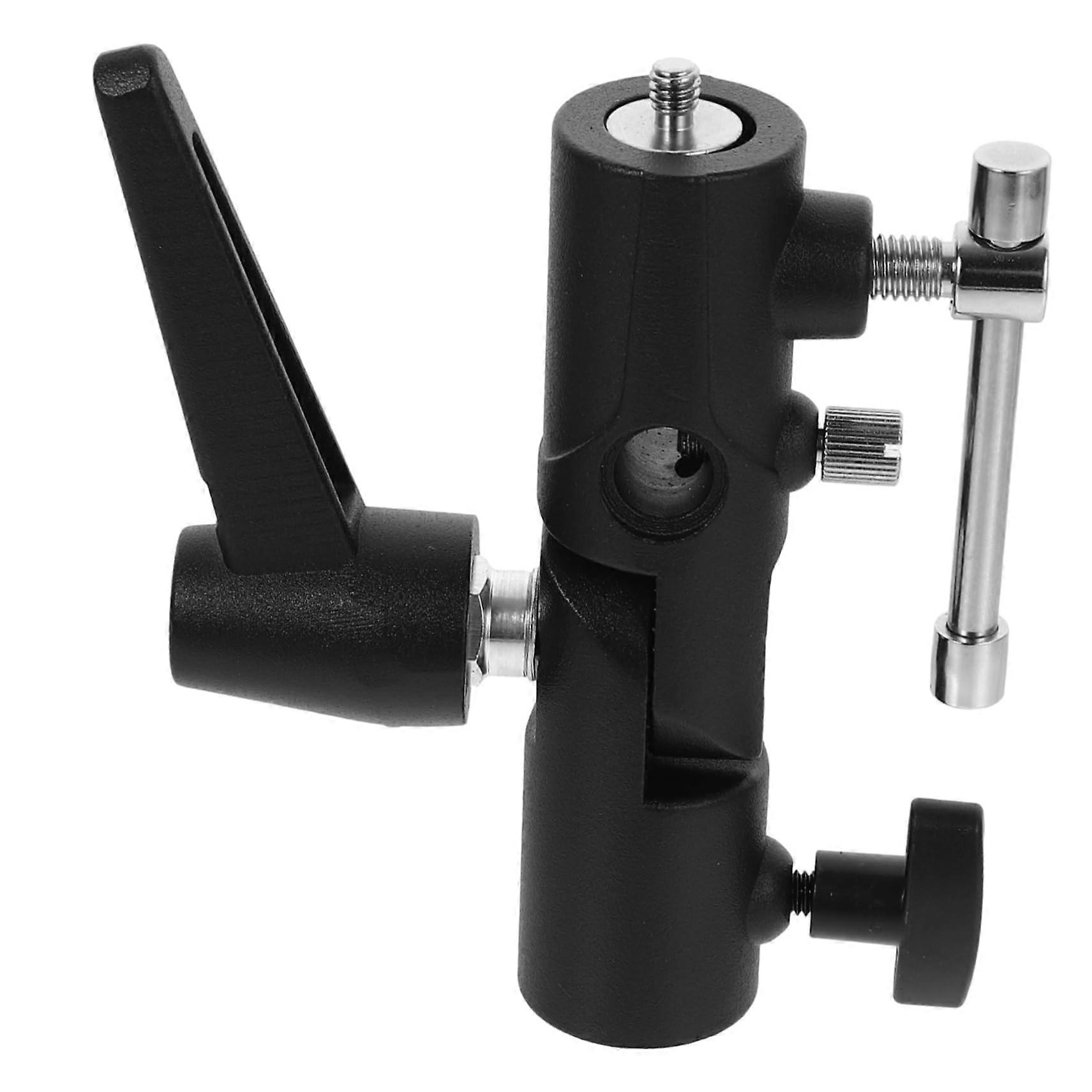 Umbrella Clamp Stand Holder Adapter Flash Bracket Umbrella Mount Metal Flash Lamp Holder 1/4'' Umbrella Flash Mount Base