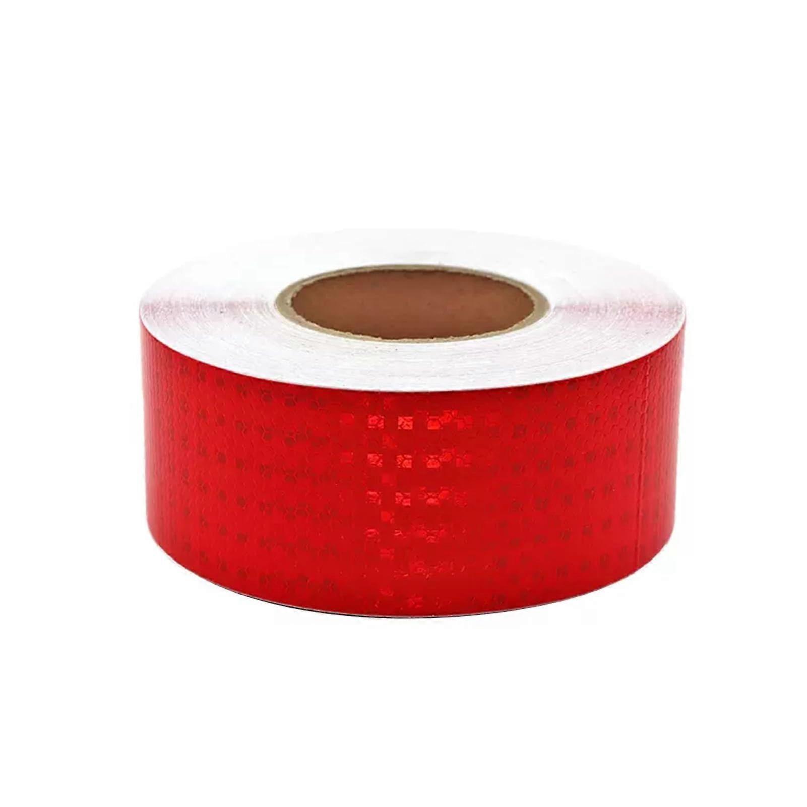 Reflective Tape Self-Adhesive Warning Tape 7 cm x 164 ft High Intensity Red Reflective Sticker for Safety and Visibility