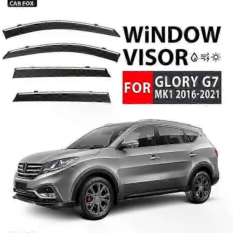 Applies To For Dfsk Glory G7 Mk1 2016-2021 Door Visor Window Visor Vent Wind Deflectors Visors Rain Guard Shades Visor