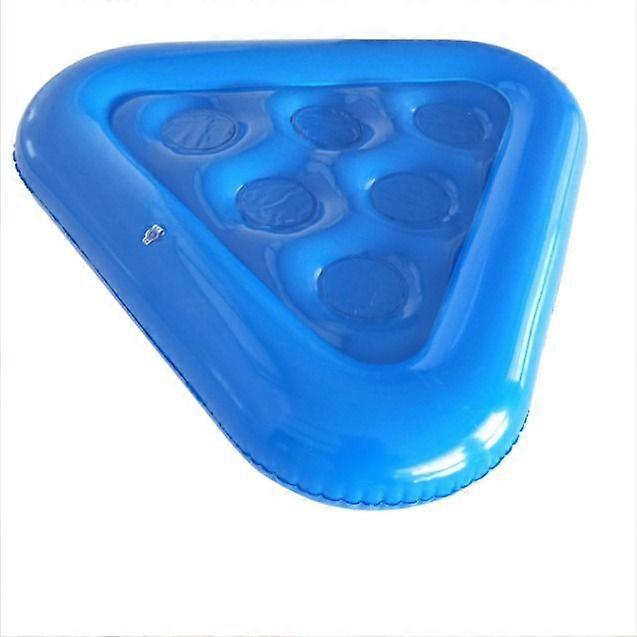 New PVC inflatable triangle six-hole cup holder coaster (blue)