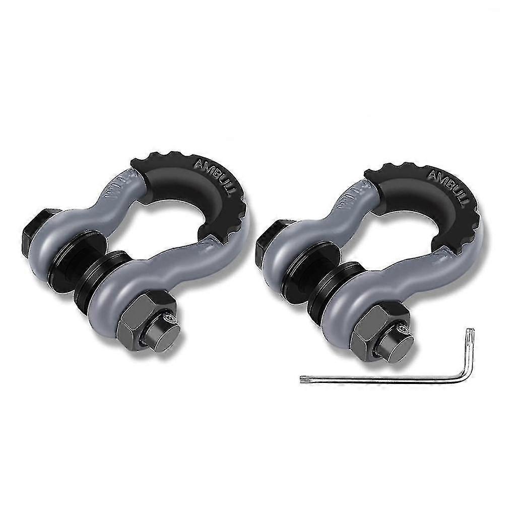 2er-Pack 3/4" Schäkel D-Ring Schäkel Robuste unzerbrechliche Bogenschraube Heavy Duty