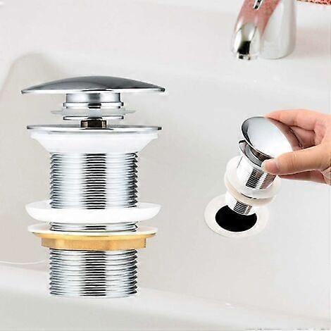 High quality brand new  Automatic Pop Up Drain Without Overflow Push Open Waste