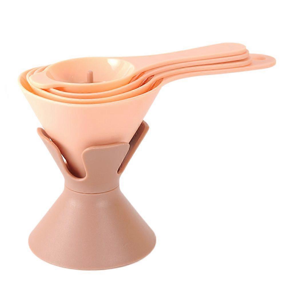 Plastic long handle multi-function six-in-one funnel suit kitchen tools oil and wine leakage