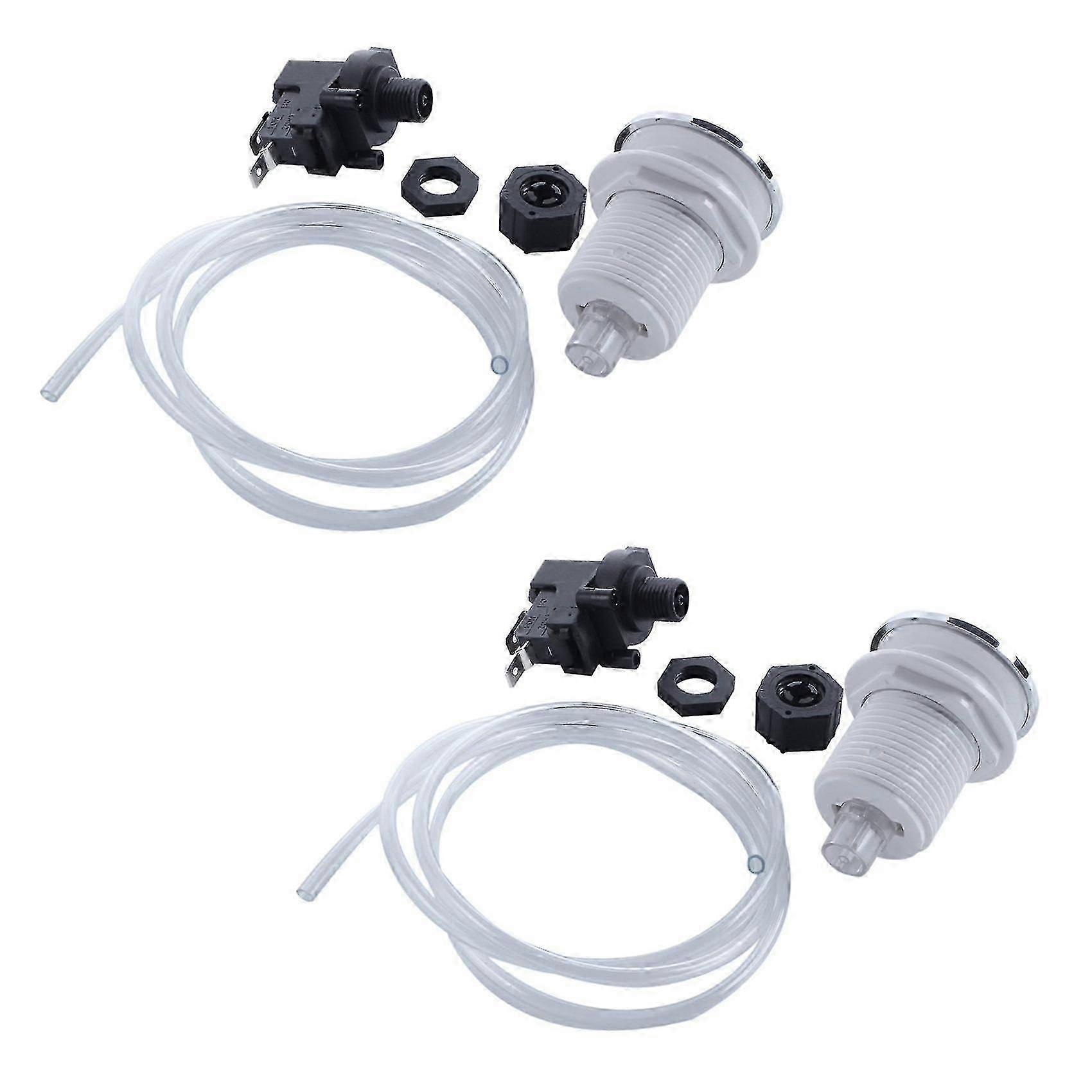2x 16a On Off Push Button Switch Jetted Whirlpool Jet For Bath Tub Spa Garbage