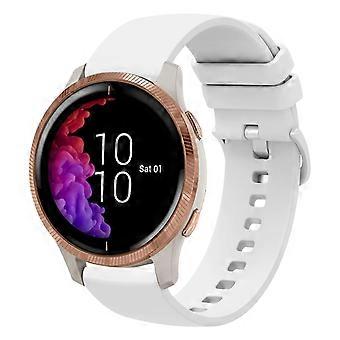 För Garmin Venu 20mm mjukt silikonarmband i enfärgat silikon