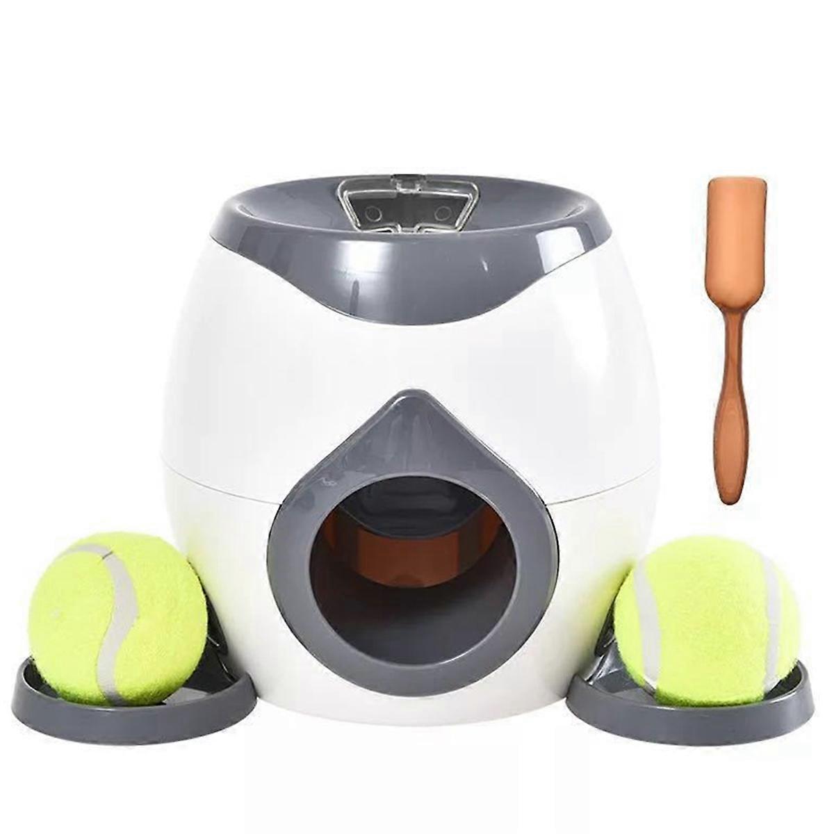 Dog Tennis Ball Feeder Trainer Reward Machine Dark Gray