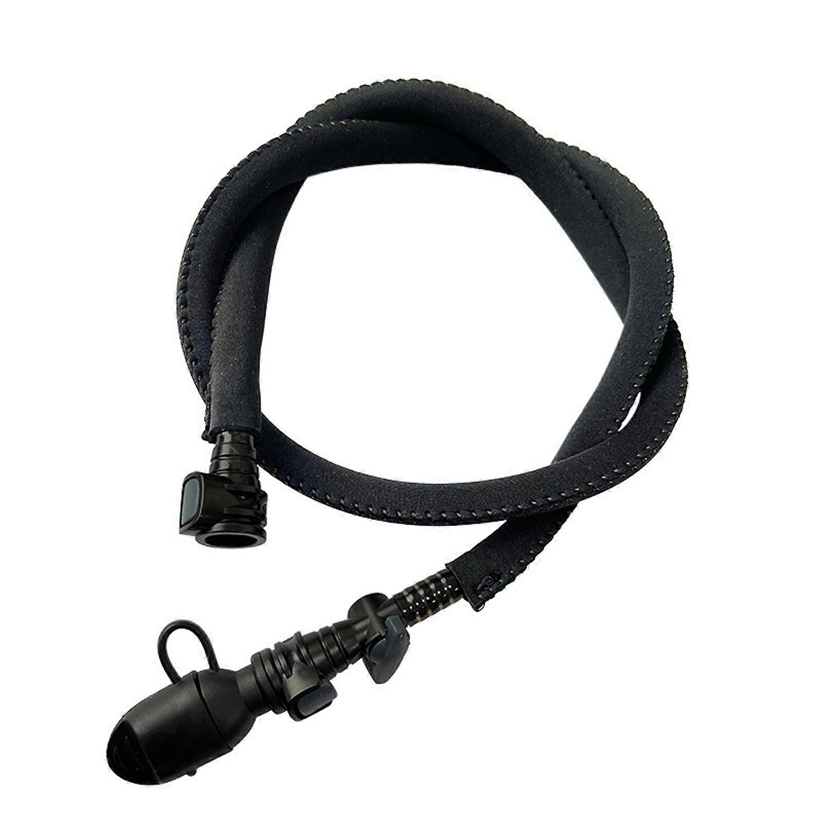 Water Bottle Drinking Pipe with Switches Hydrations Bladder Tube Hydrations Pack Hose Replacement Part Easy to Use Black