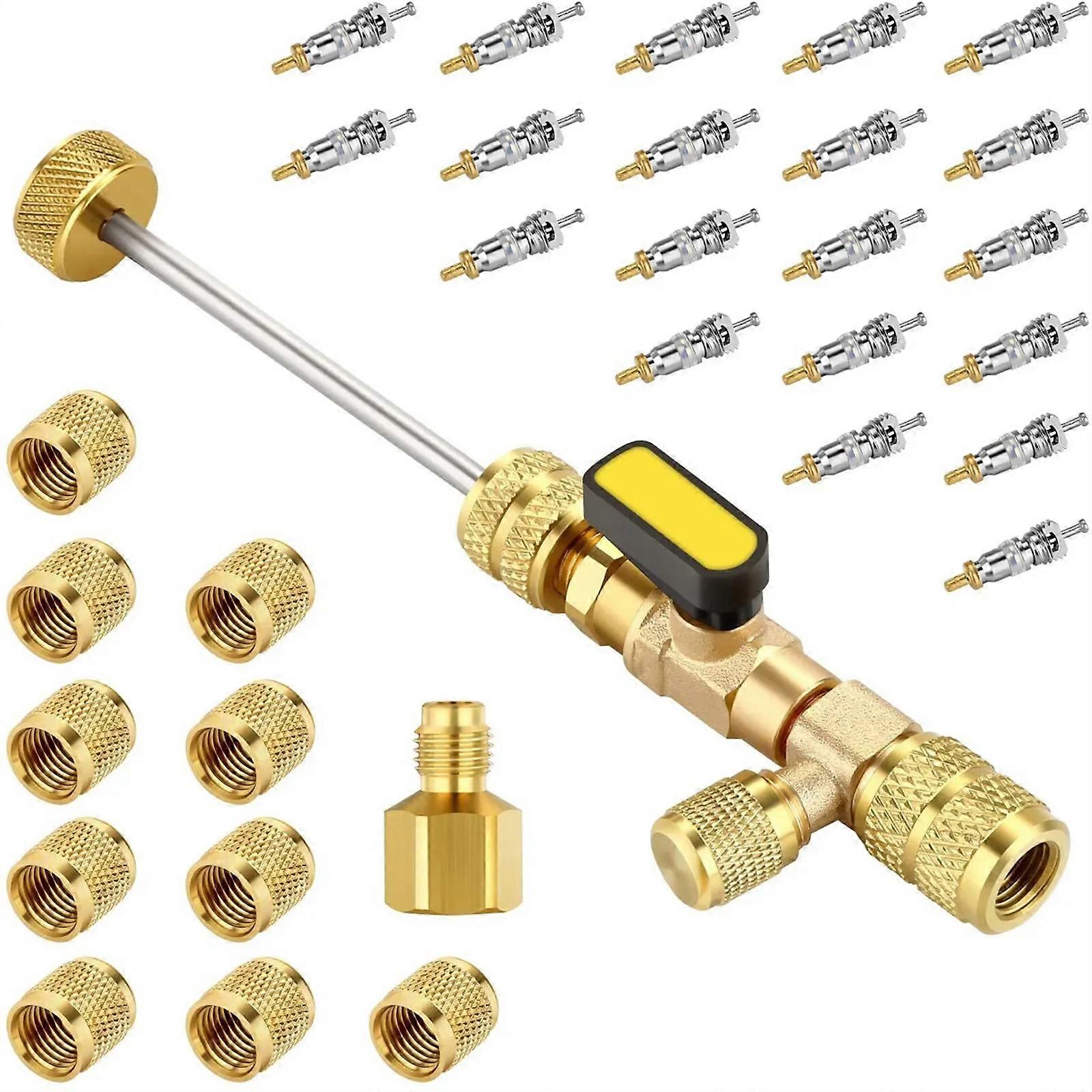 System Maintenance Replacement Kit Repair Tool Set Core Removal Tool Metal Material for Maintaining Cooling Systems