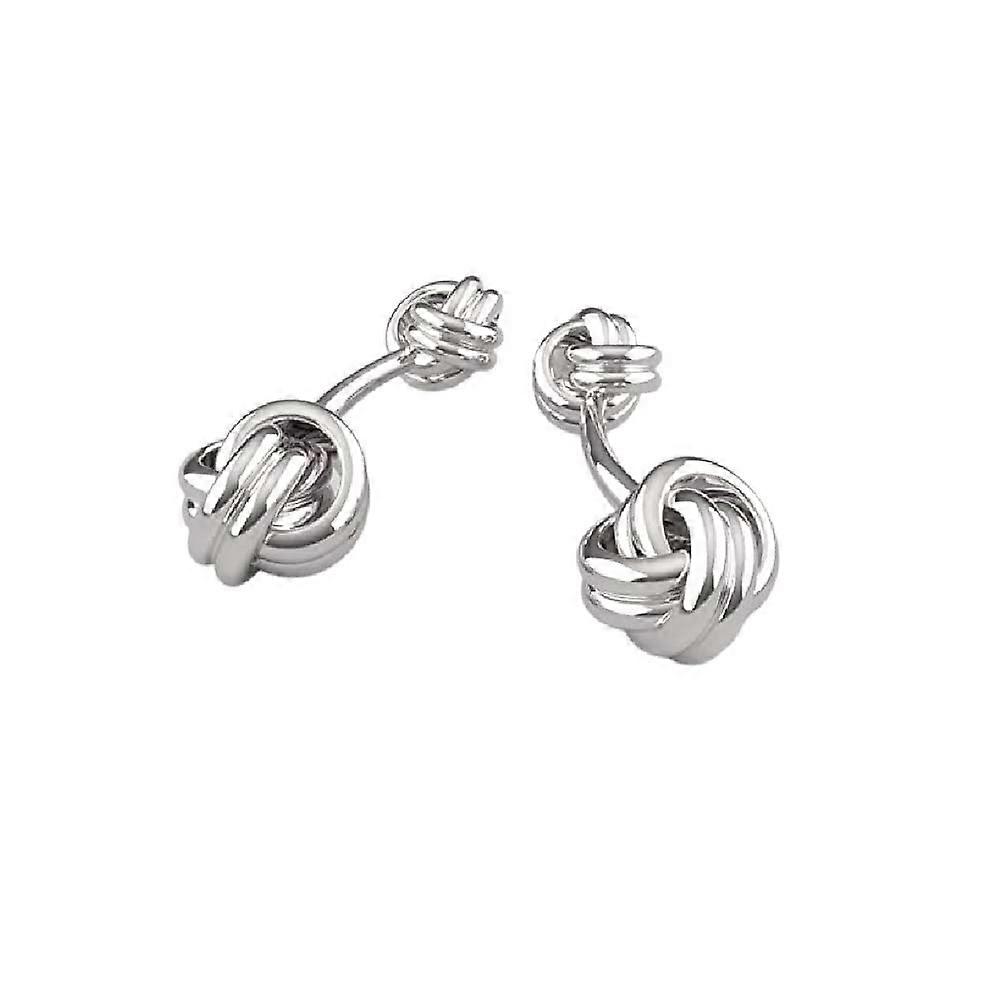 Sterling Knot Cufflink Luxury Men's Cuff Links With Elegant Gift Box Crafted With .925 Sterling Silver Suitable for All Occasions