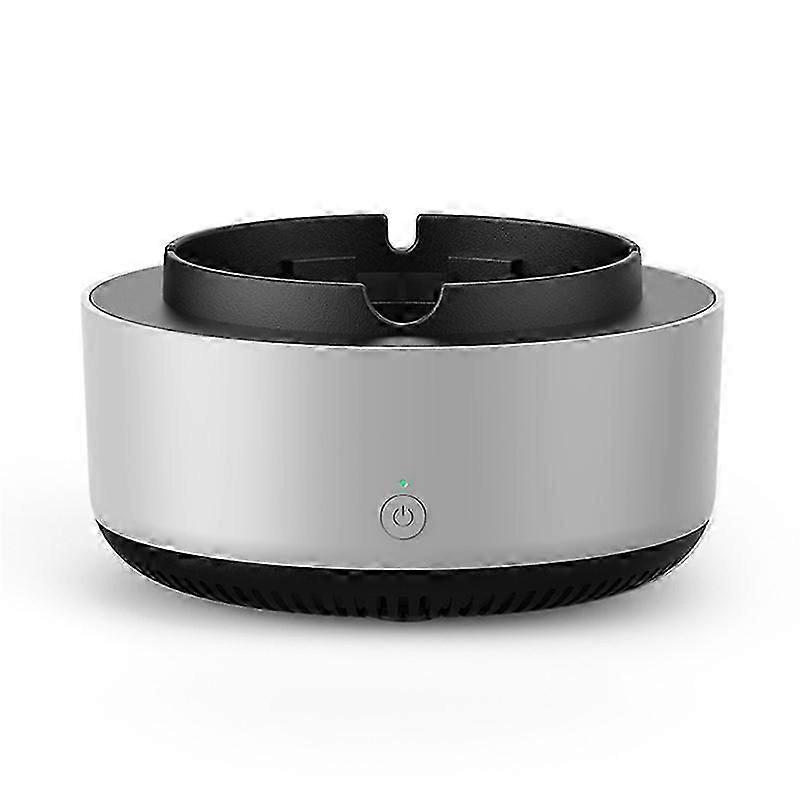 Ashtray with Air Purifier Function to Filter Second-Hand Smoke, Grey