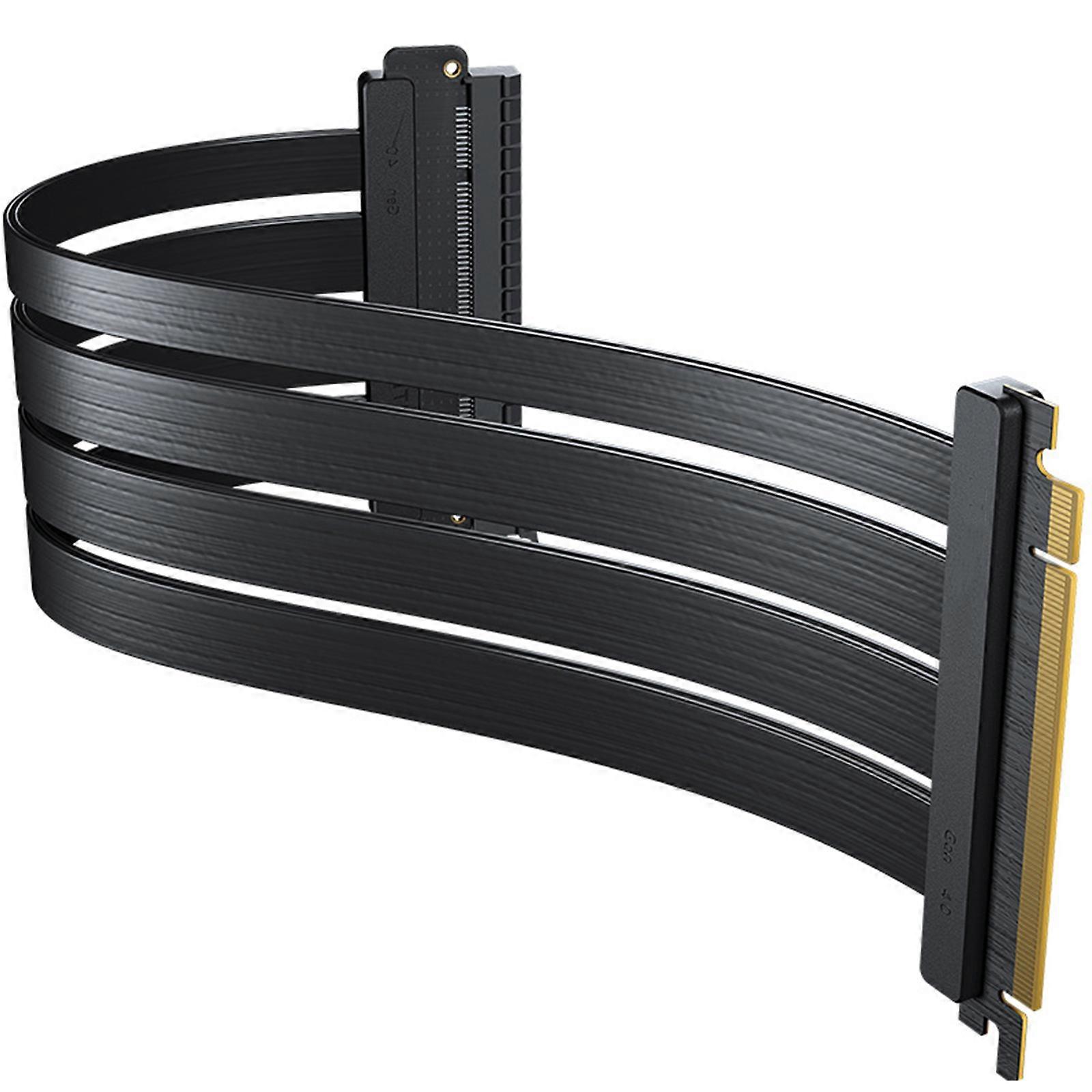 FL30 Anti Interference GPU PCIE X16 Extension Line Computer PCI-E 4.0 X16 Vertically VGA Card Bracket Mount 30cm/11.8in
