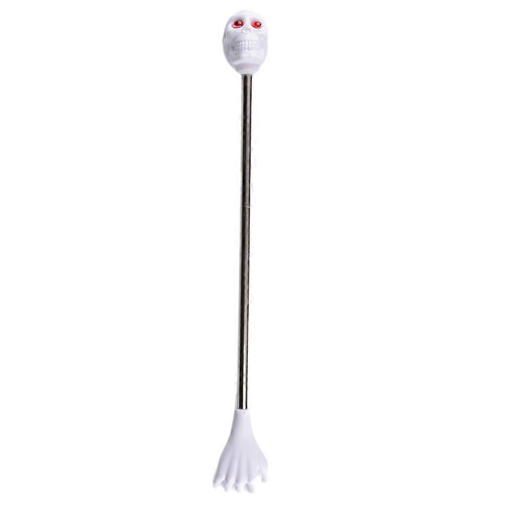 2 in 1 Novelty Back Scratcher Hand Massager Beating Skeleton Massage Stick for Creative Halloween Decorations for Office