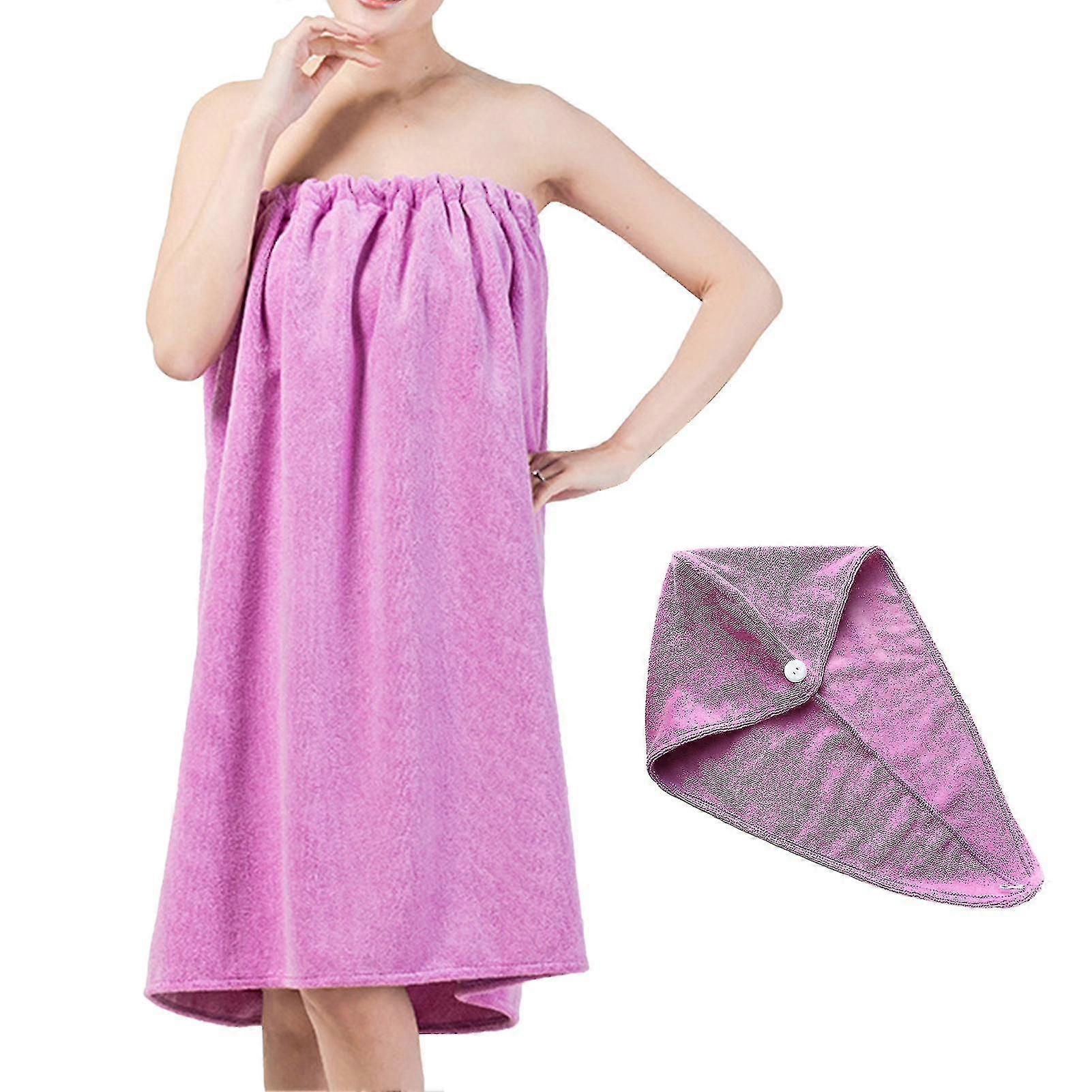 Mikrokuituinen hiuspyyhekääresetti - hengittävä joustava nopeasti kuivuva suihkumyssy naisille