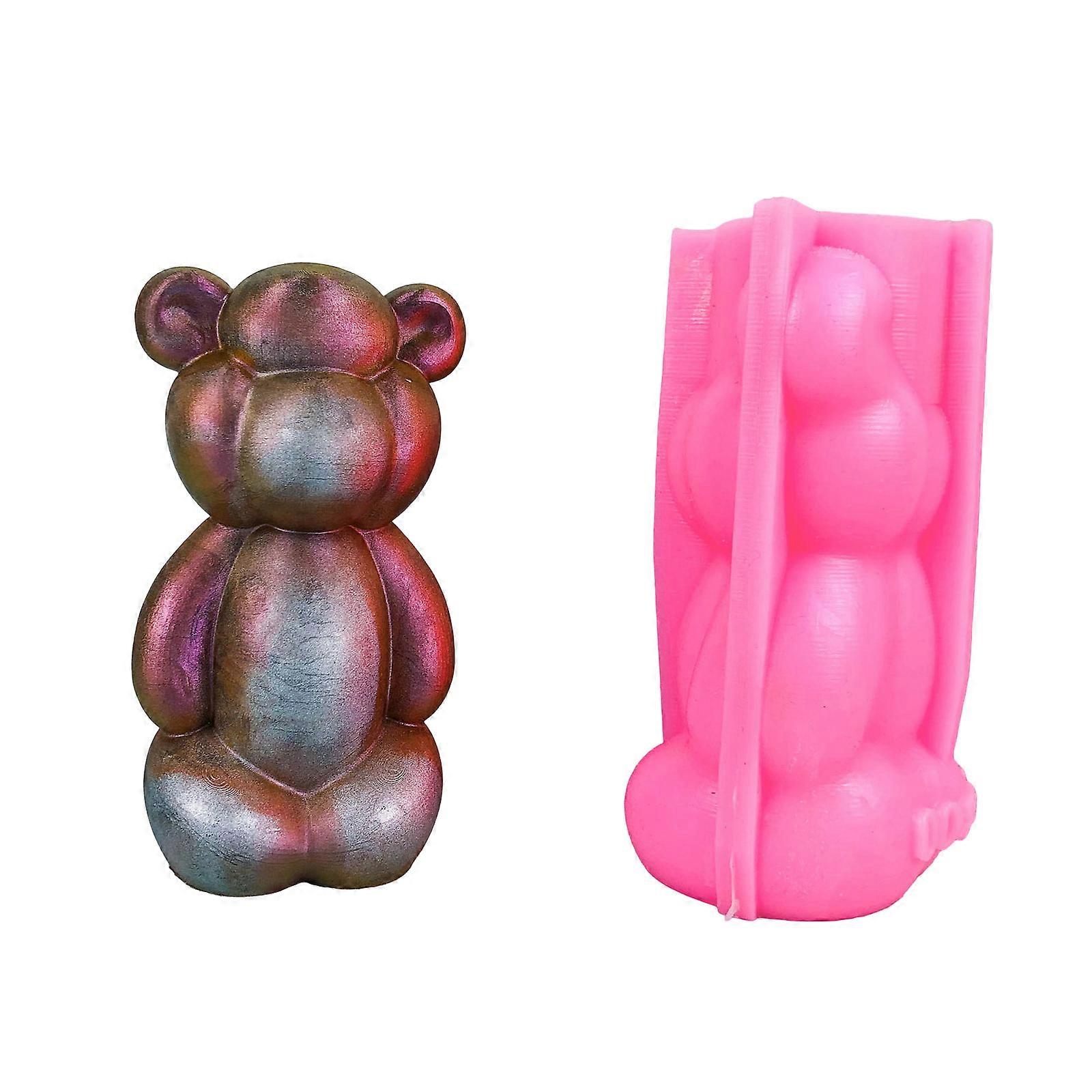 Artistics Silicone Mold with Bear for Creating Unique Home Decorations and Gifts Heat Resistant and User Friendly