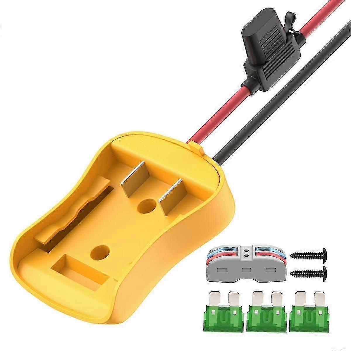 For Dewalt 18V Battery DIY with Line Converter Power Tool Lithium Battery Output Adapter hwy