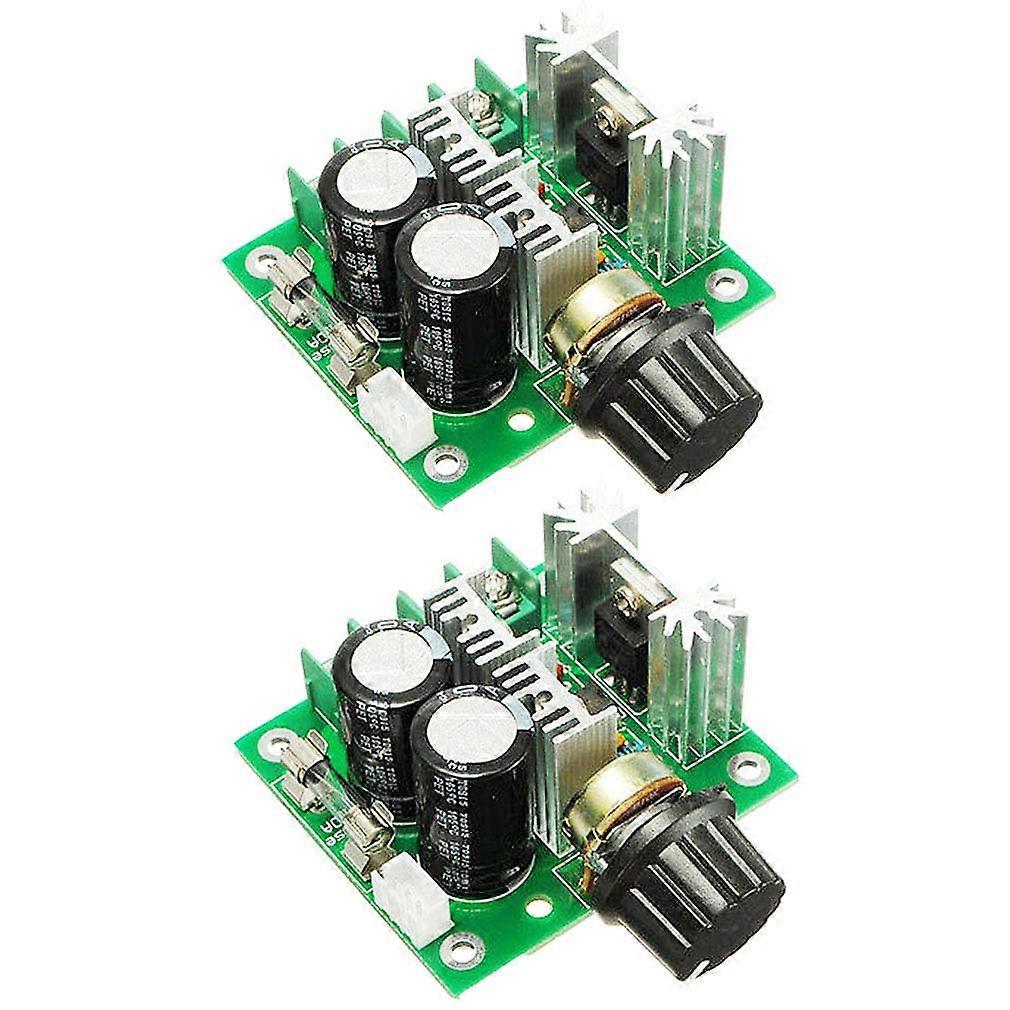 2pcs 12V40V 10A PWM DC Motor Speed Control Switch Controller Voltage Regulator Dimmer