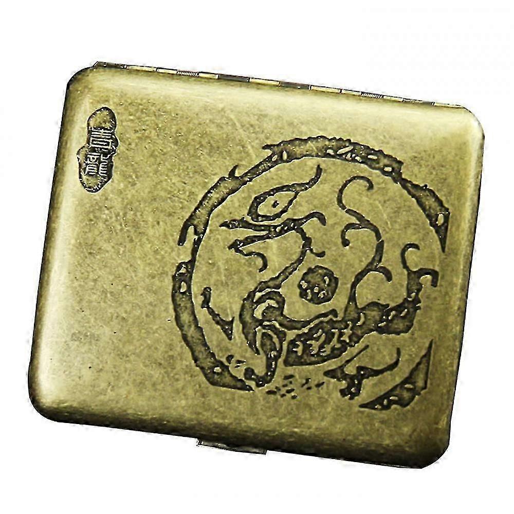 Cigarette Case Holds 20,flower Gol KJM