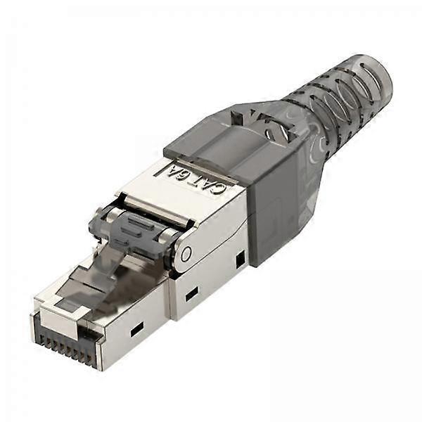 4x CAT7 RJ 45 Connector 50U No Crimping Tools Required Network Cable Cat6A Cat5e