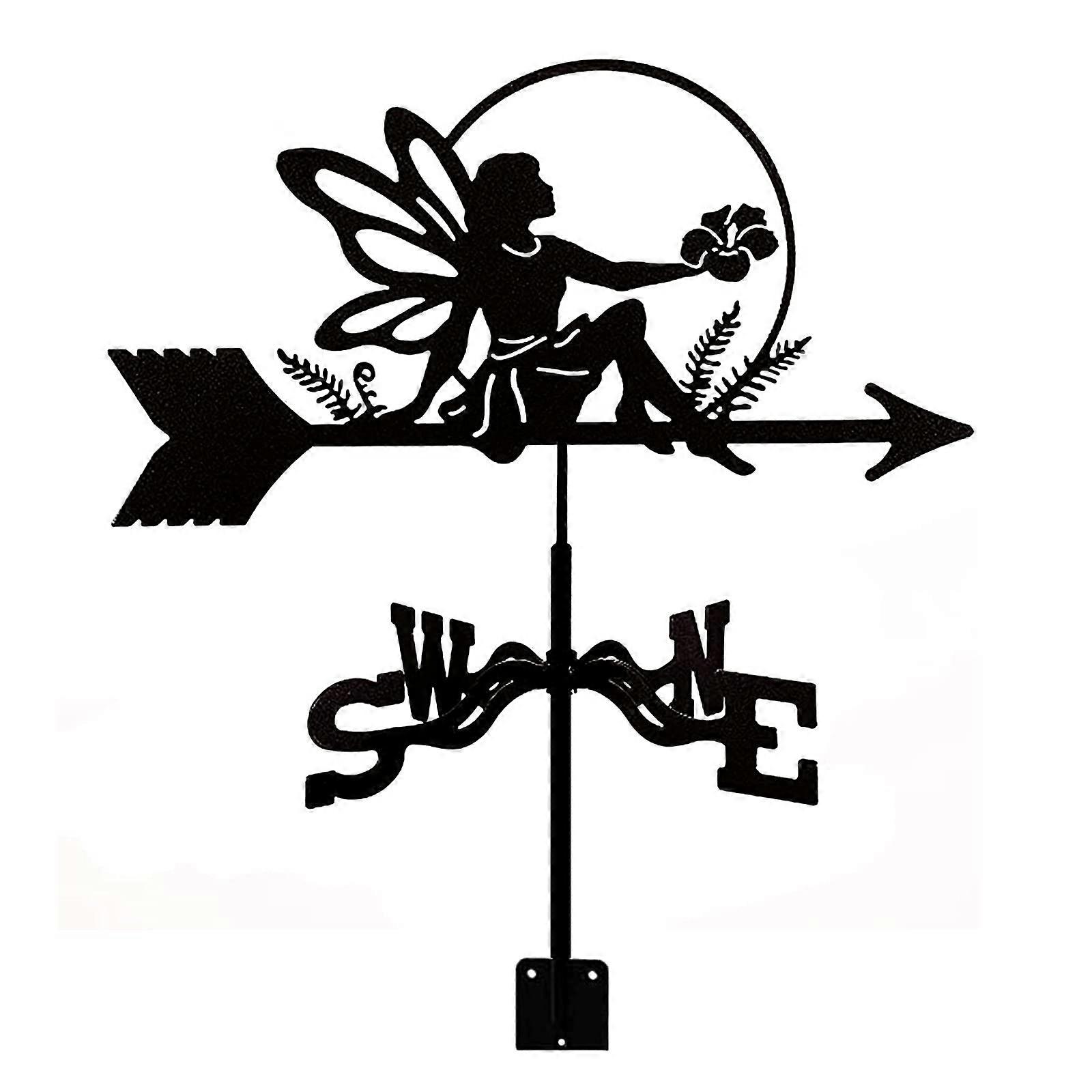 장식 풍향계 홀더 정원 안뜰 장식, 스테인레스 스틸 풍향 표시기