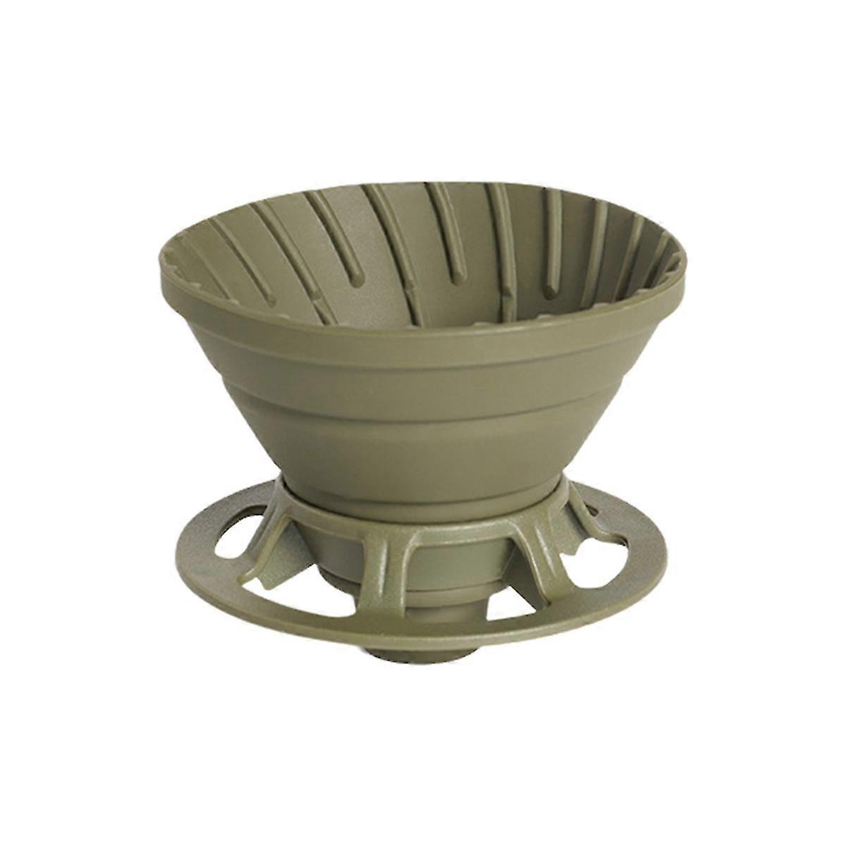 Silicone Foldable Coffee Dripper Reusable with Holder Coffee Filter Cup Space-Saving Foldable Coffe