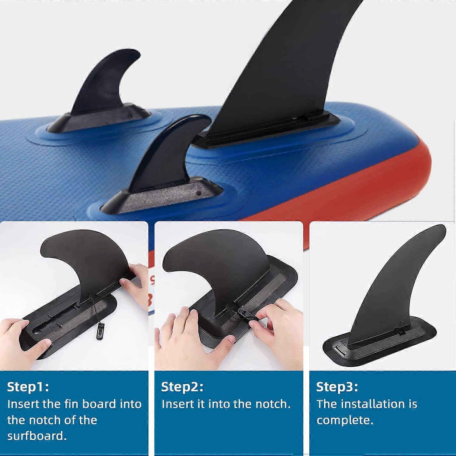 Stand Up Paddleboard Paddle Board Surfboard Fins SUP Surf Fin Safe Reinforced Removabl for Kayaks