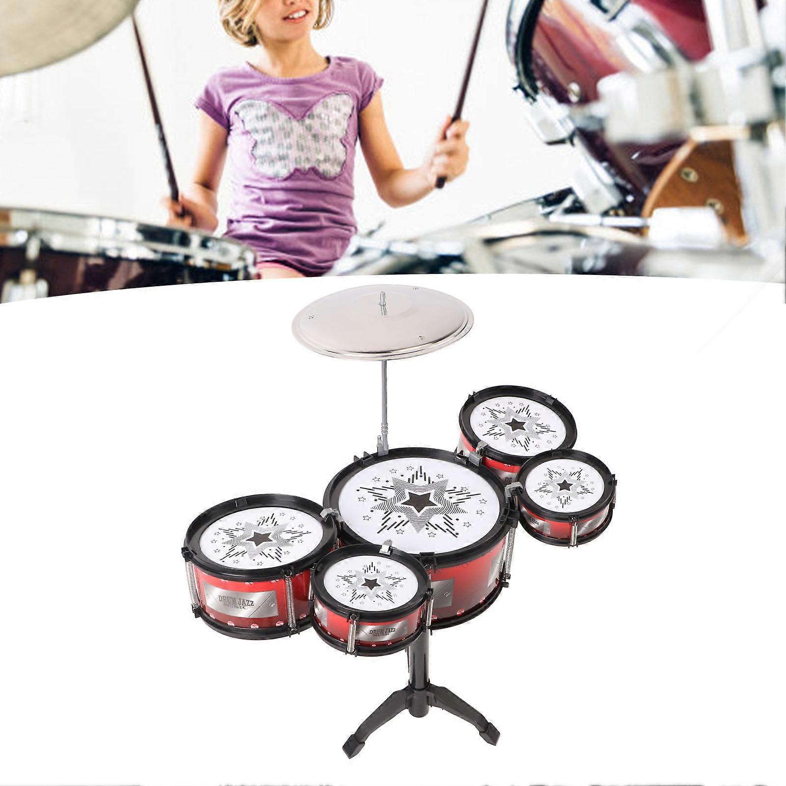 Musical Instrument Bass Drum Set Percussion Portable Rock Jazz Drum Kit for Beginner 
