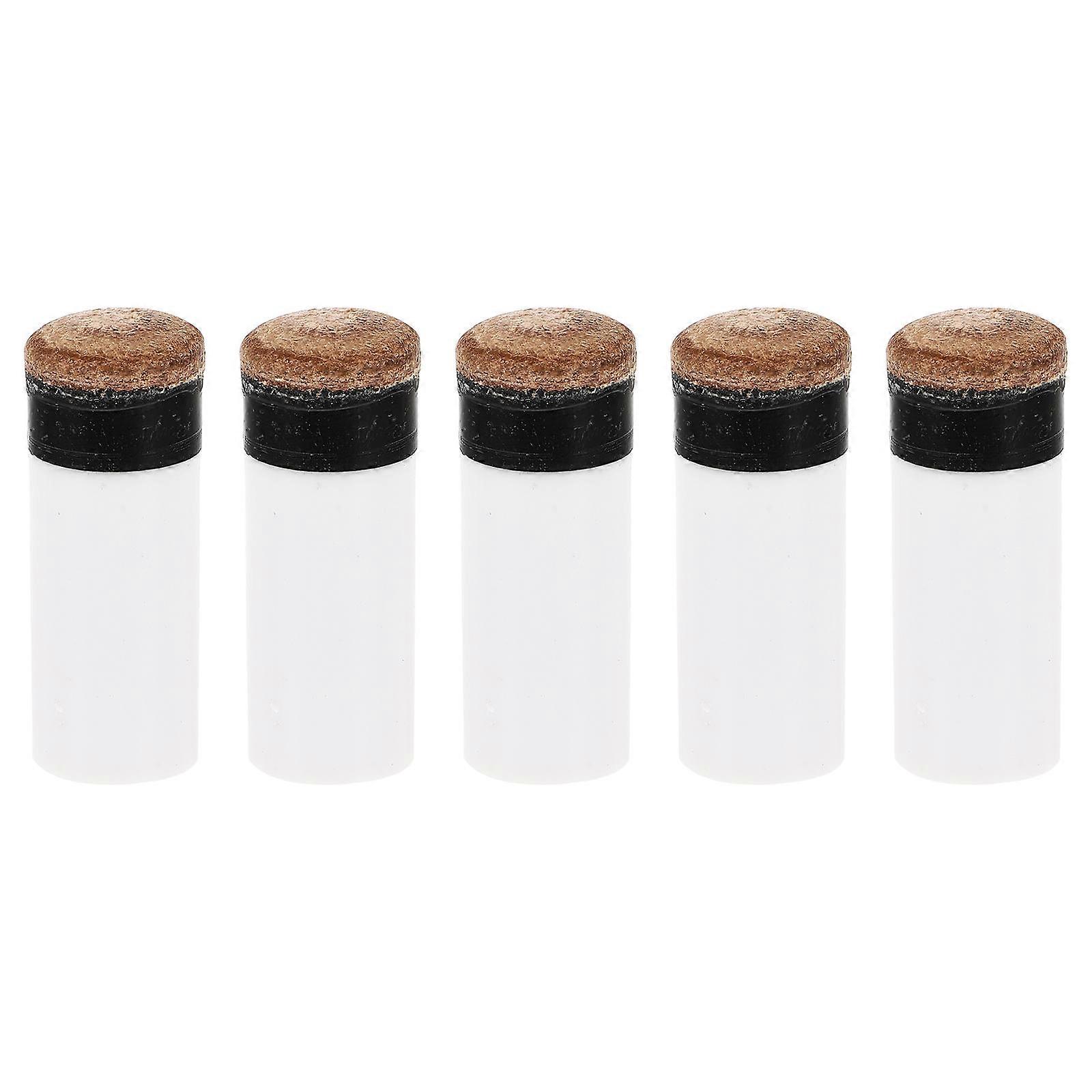 Billiard Pool Cue Tips Quick Repair Durable Plastic Round 5Pcs