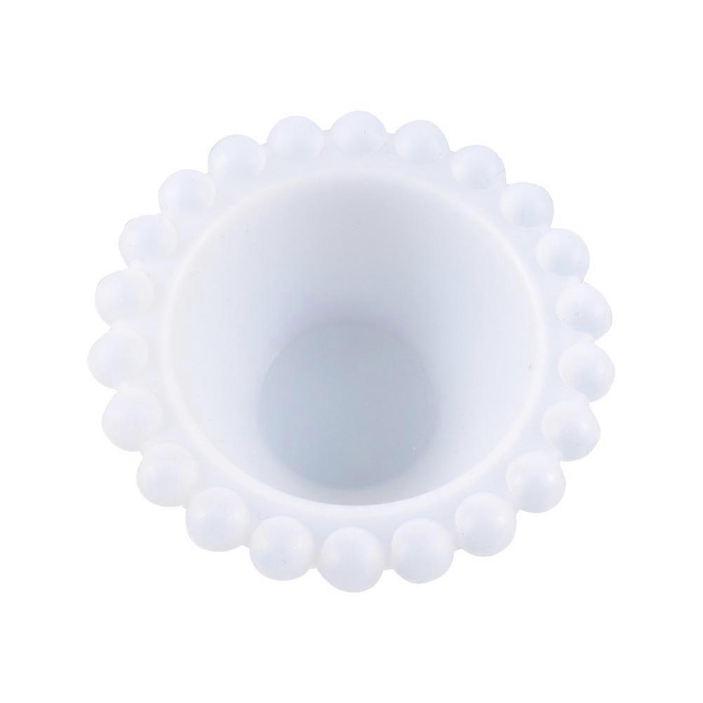 Creative Epoxy Crystal Mold 1Pack For Craft Projects Round Shape Simple Design White Durable Quality Crafting Tool