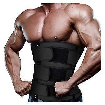 Sweat Belt Neoprene for Fitness Cycling Home Black 3XL