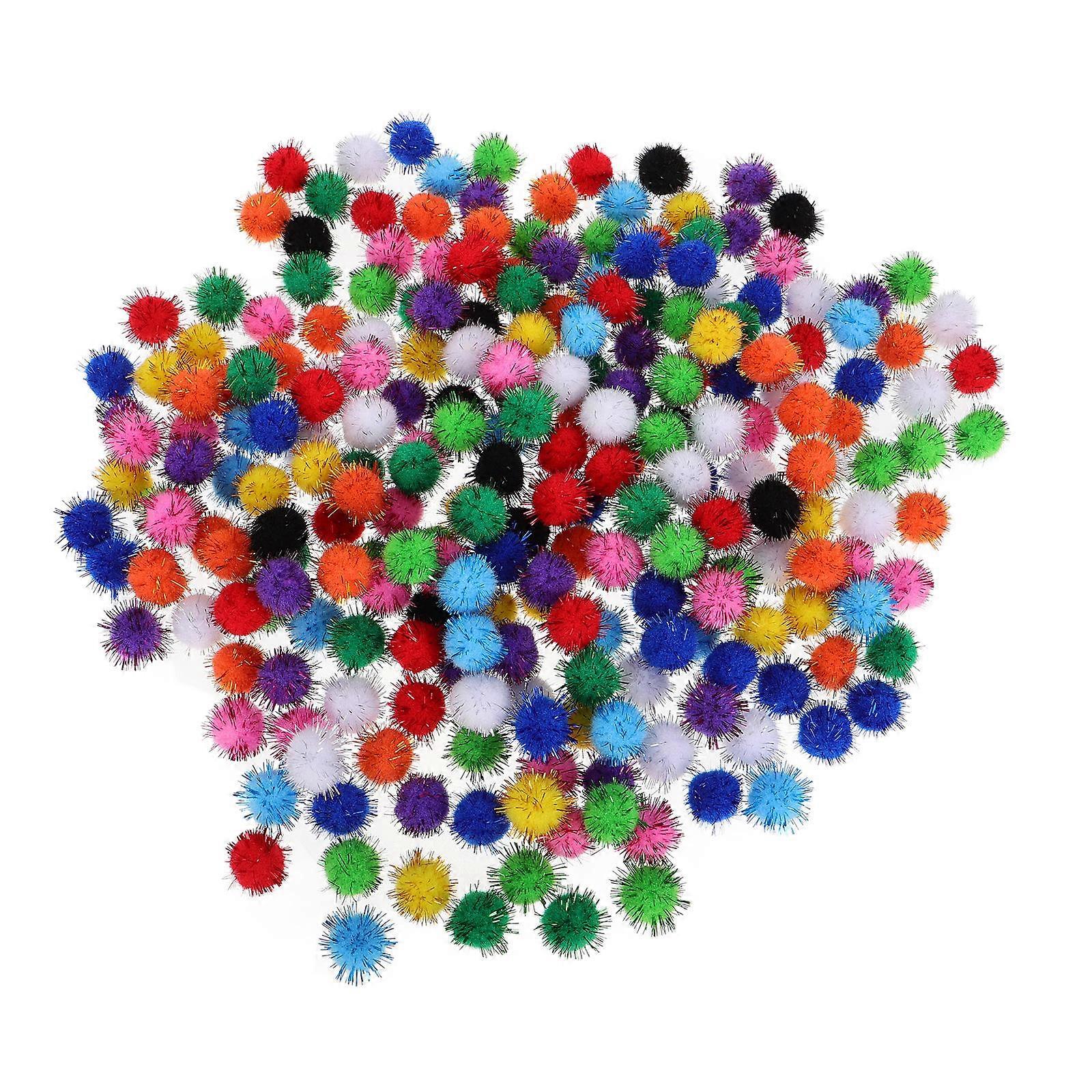 Glitter Balls for Crafts Small Pom Pom Balls Christmas Crafts Supplies Green 2x2CM 1000Pack