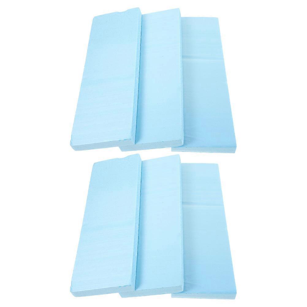 Polystyrene Crafts Diy Sheet High-Density Foam Board For Scene Models Rectangular Sky- .00X10.00X2.00CM Model Making 6Pcs