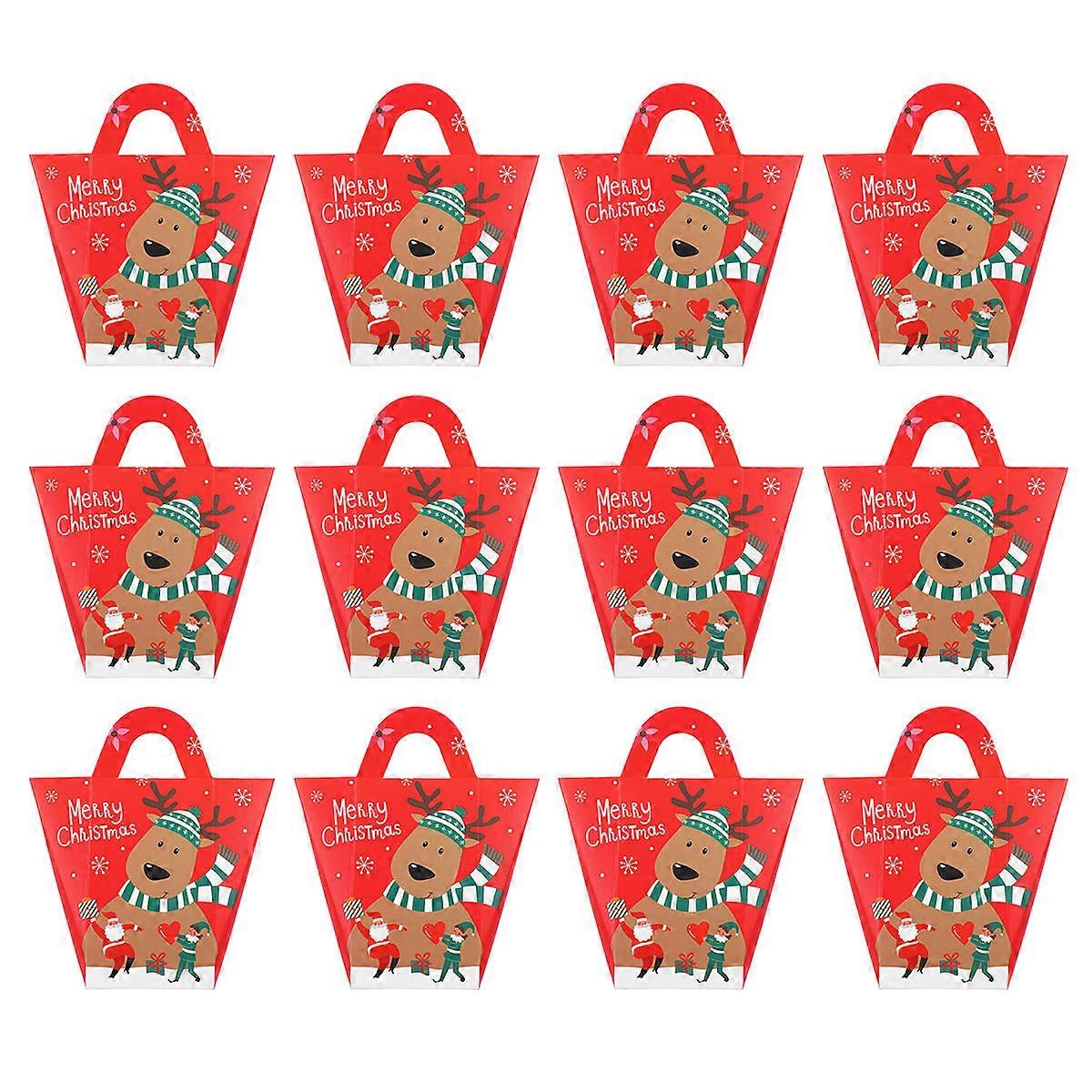 Candy Packaging Boxes Festive Use Storage Container Three-Dimensional Cutting Fine Workmanship White Cardboard Paper 12Set