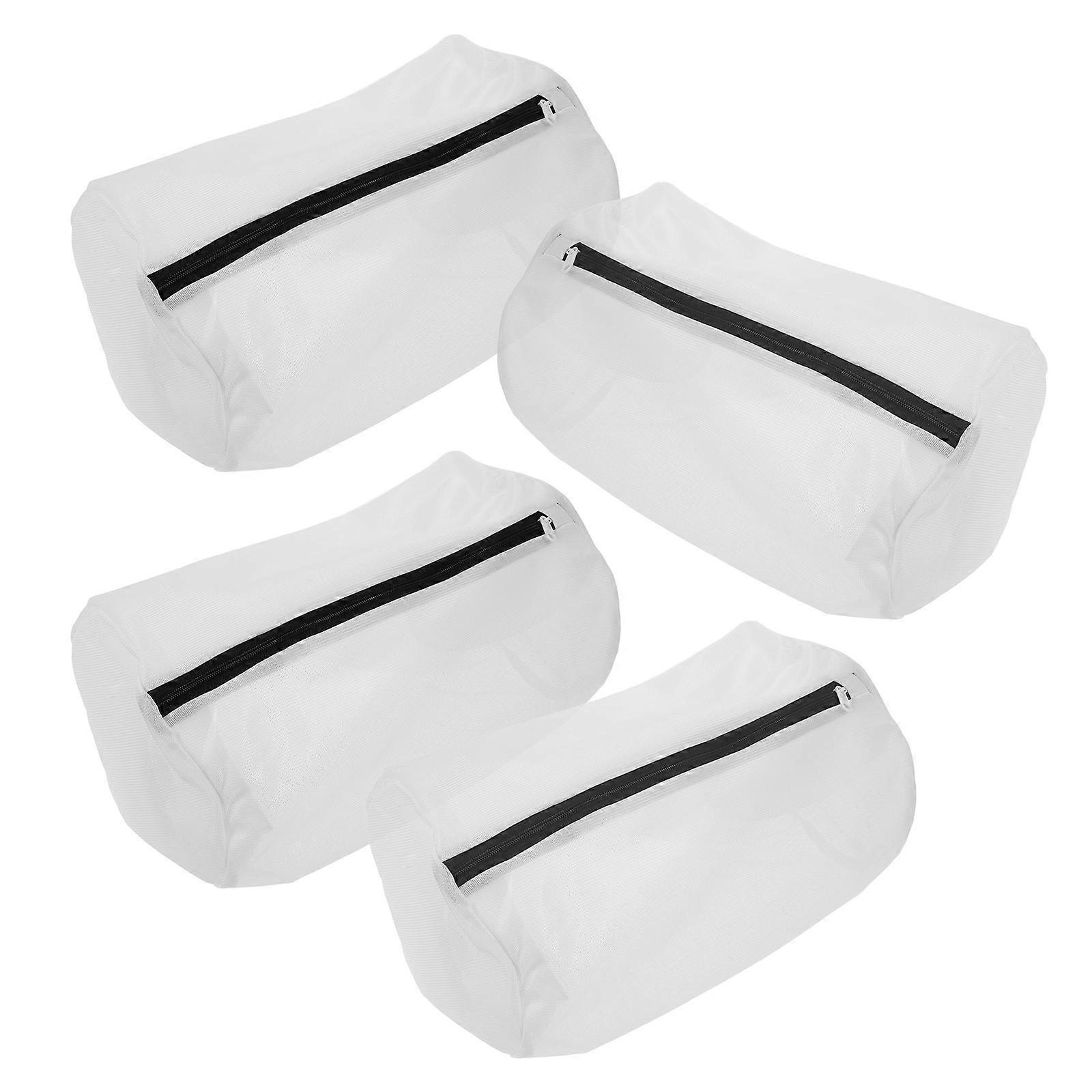 4pcs Mesh Laundry Bags with Zipper for Washing Machine – Ideal for Delicates, Underwear, Socks, Travel & Camping Organisation
