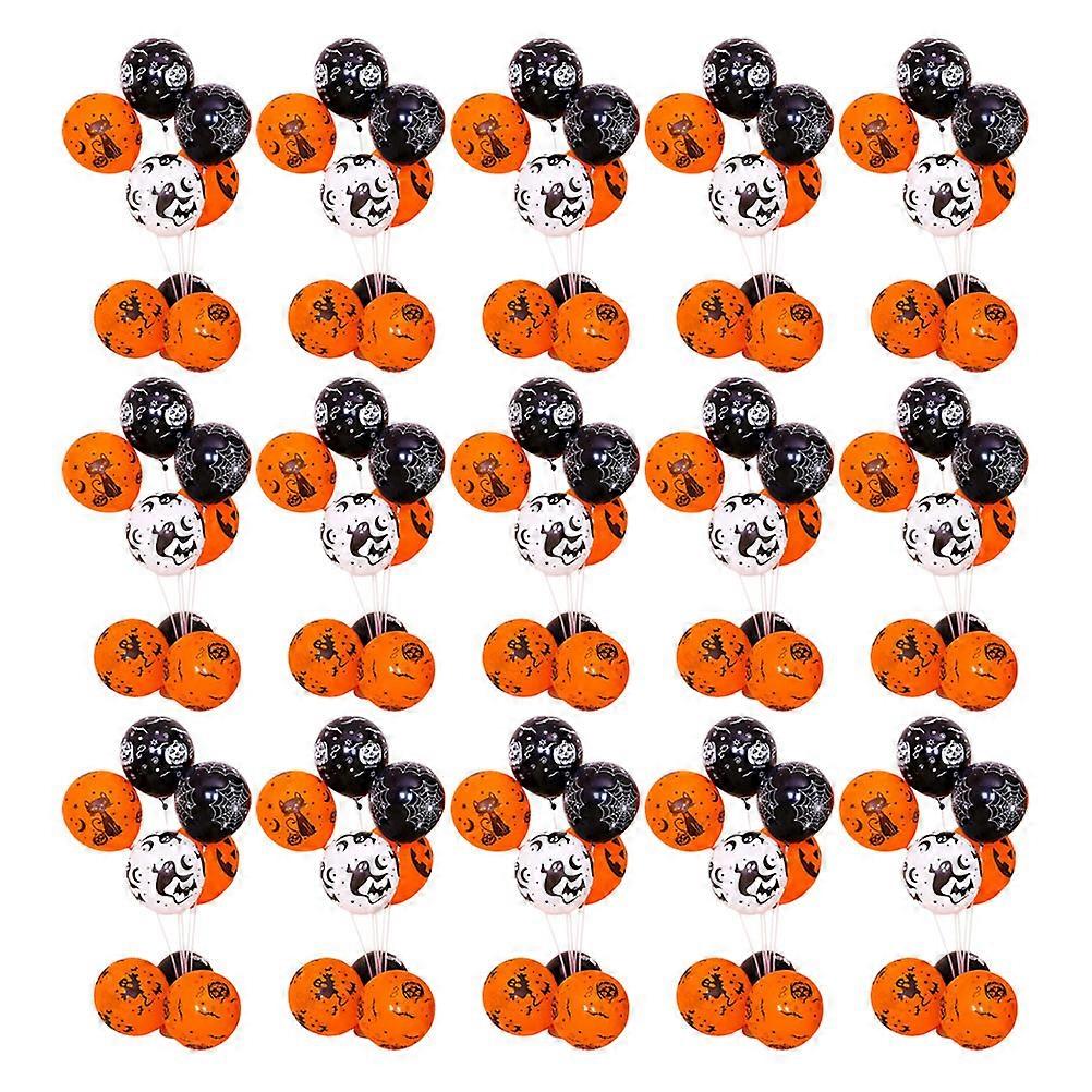 Halloween Pumpkin Balloons Decoration Round Latex Party Props 100Pcs