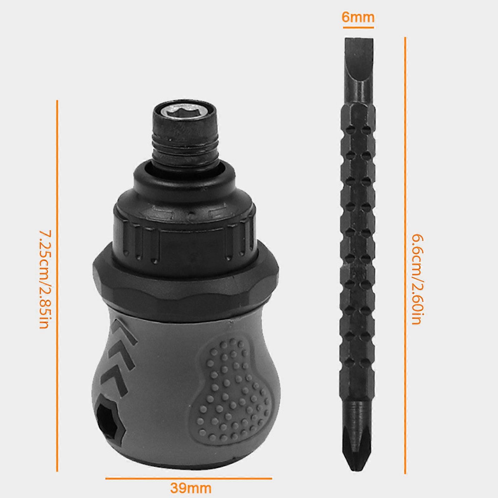 for Cross Multi-Function Telescopic Bit Mini Screwdriver Ratchet Dual-Purpose Screwdriver Repair Hand Tool Household Multicolor