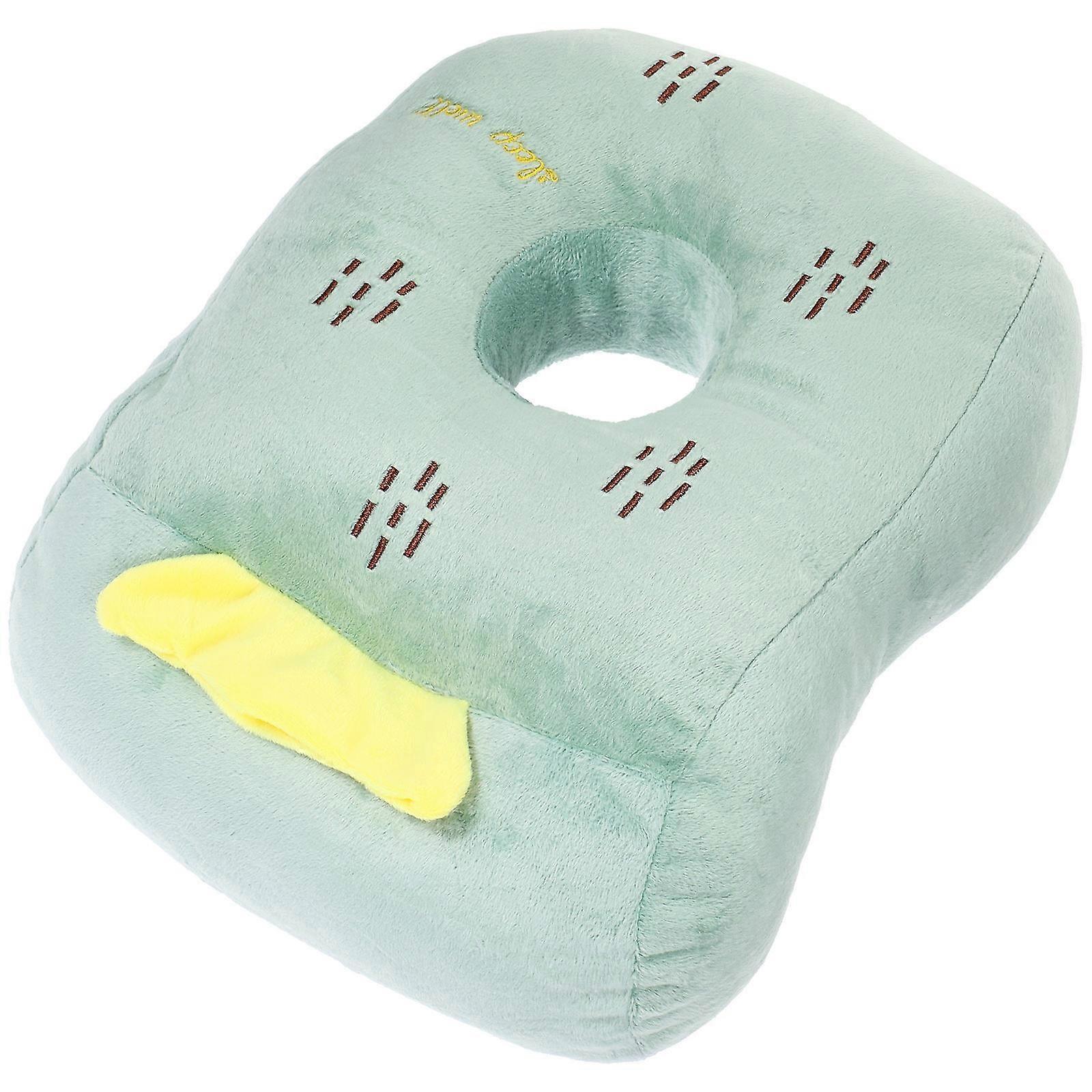 Office Pillow Sleep Desk Pillow Modern Napping Pillow Comfortable for Sleeping Neck Green Cactus 1Pcs