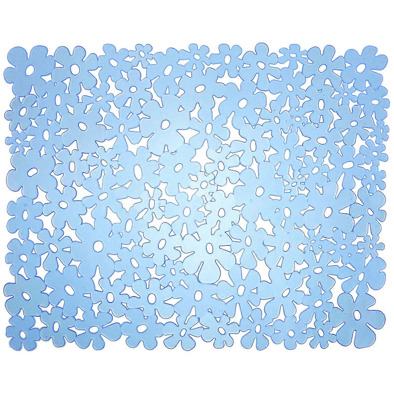 Non Slip PVC Kitchen Sink Protector Mat with Hollow Design for Fast Drainage, Dish Drying & Storage