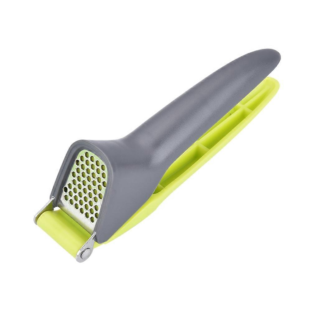 Manual Garlic Crusher Professional Kitchen Tools Light Green 18 x 5 x 4 Cm Stainless Steel Abs Time Saving 1Set