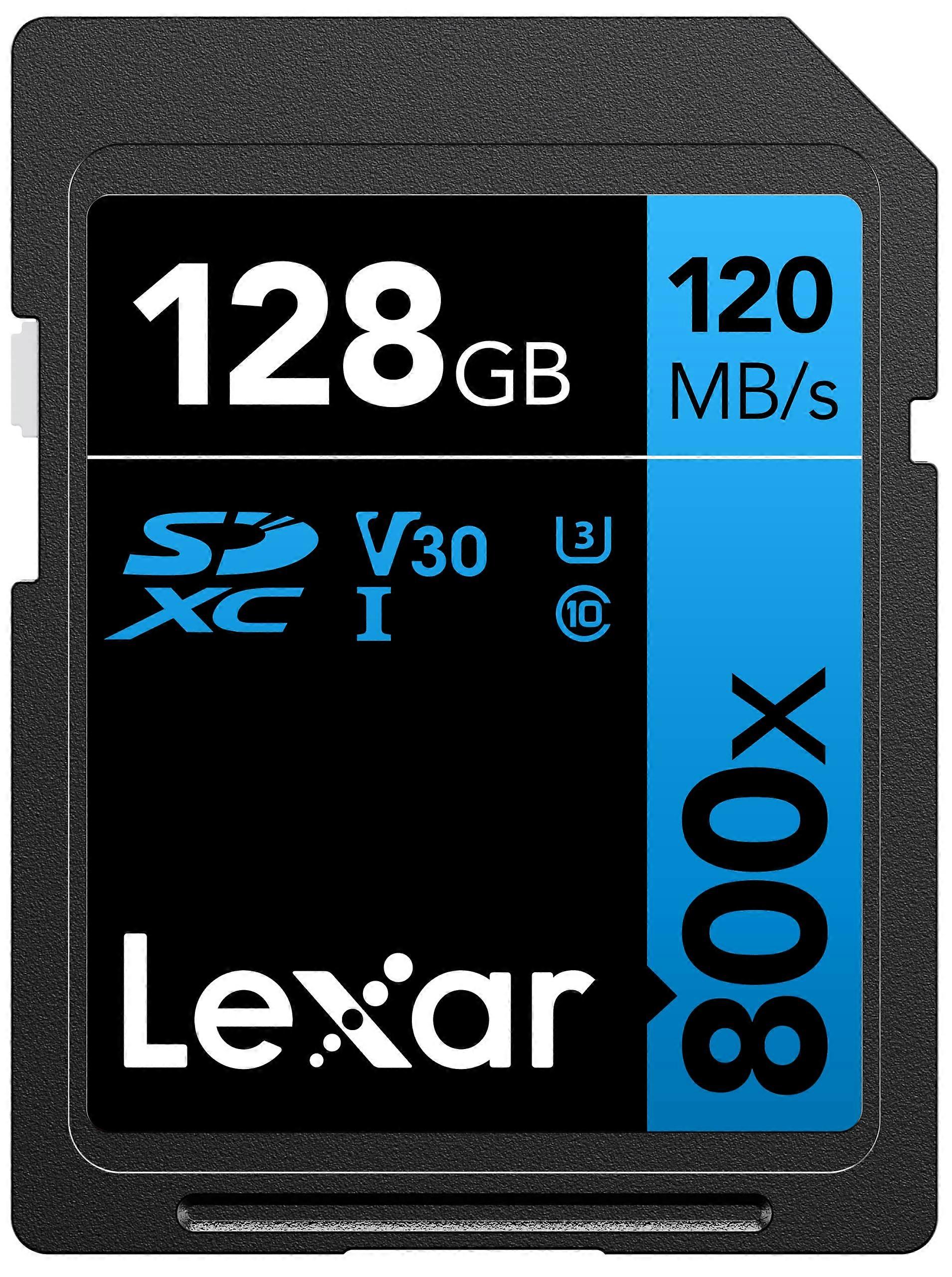 Lexar High-Performance 800x SD Card 128GB, SDXC UHS-I Memory Card BLUE