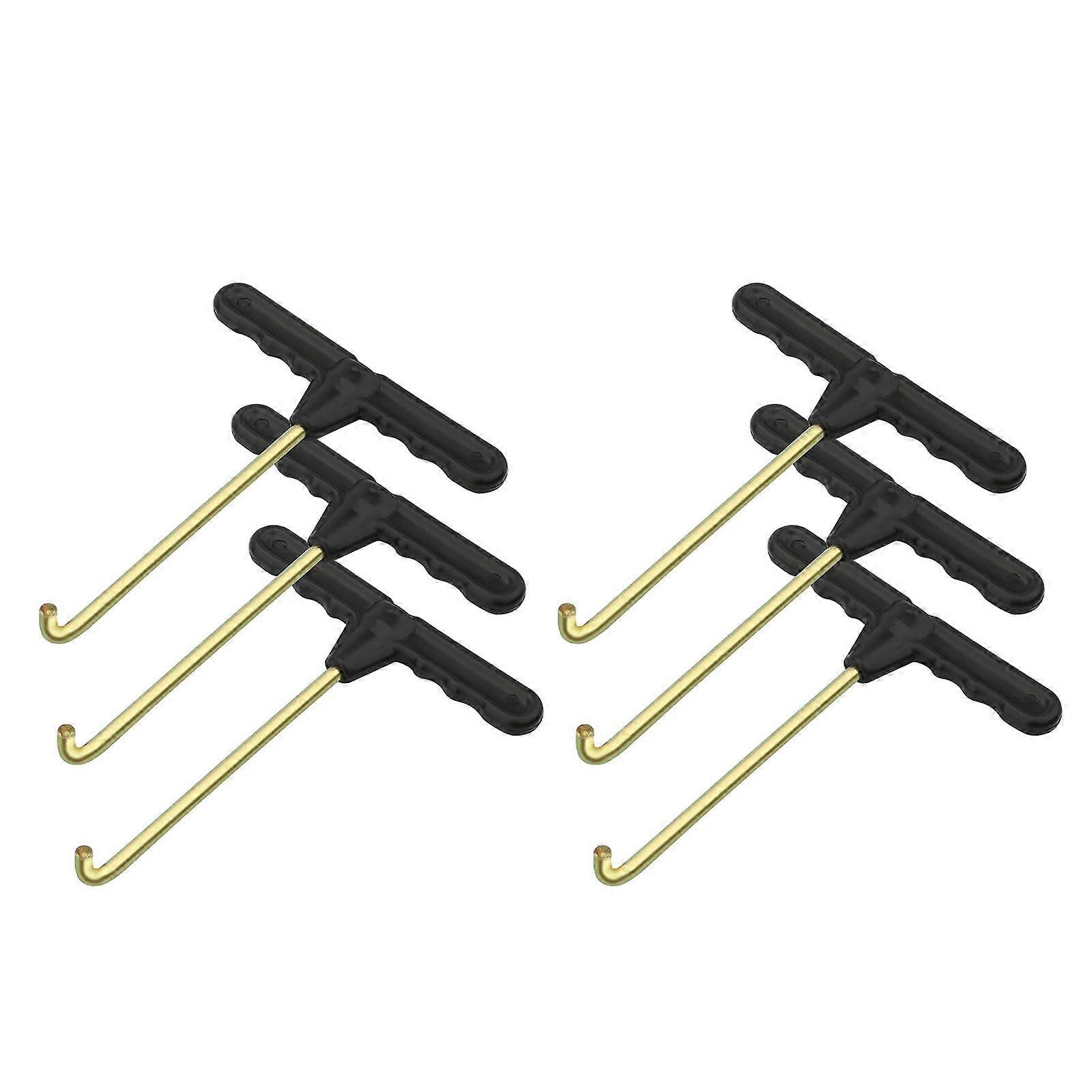6Pack Spring Hooks Pullers Trampoline Pullers T Hook Spring Pullers Tool For Homes Fitness Equipment