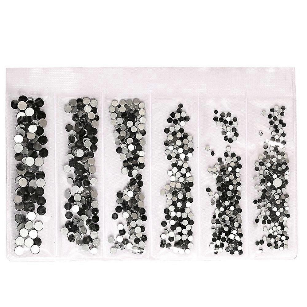 Strass en cristal de verre à dos plat de tailles mixtes