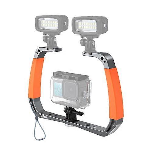 מייצב אחיזה כף יד של מצלמת פעולה TELESIN, תושבת צלילה מתחת למים.