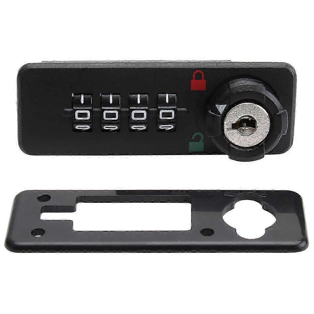 4 Digit Combination Mechanical Lock ABS Password Lock Mailbox Cabinet Lock 2025