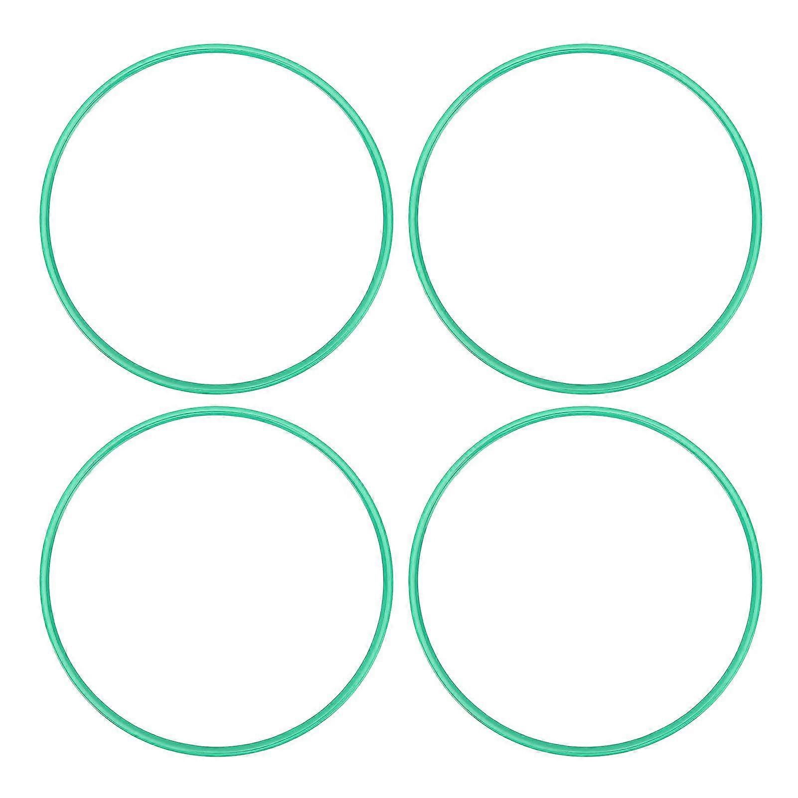 4 st 17 tums fälgskydd reptålig enkel installation fälg dekorativ ring universell passform för bilar grön MK11307