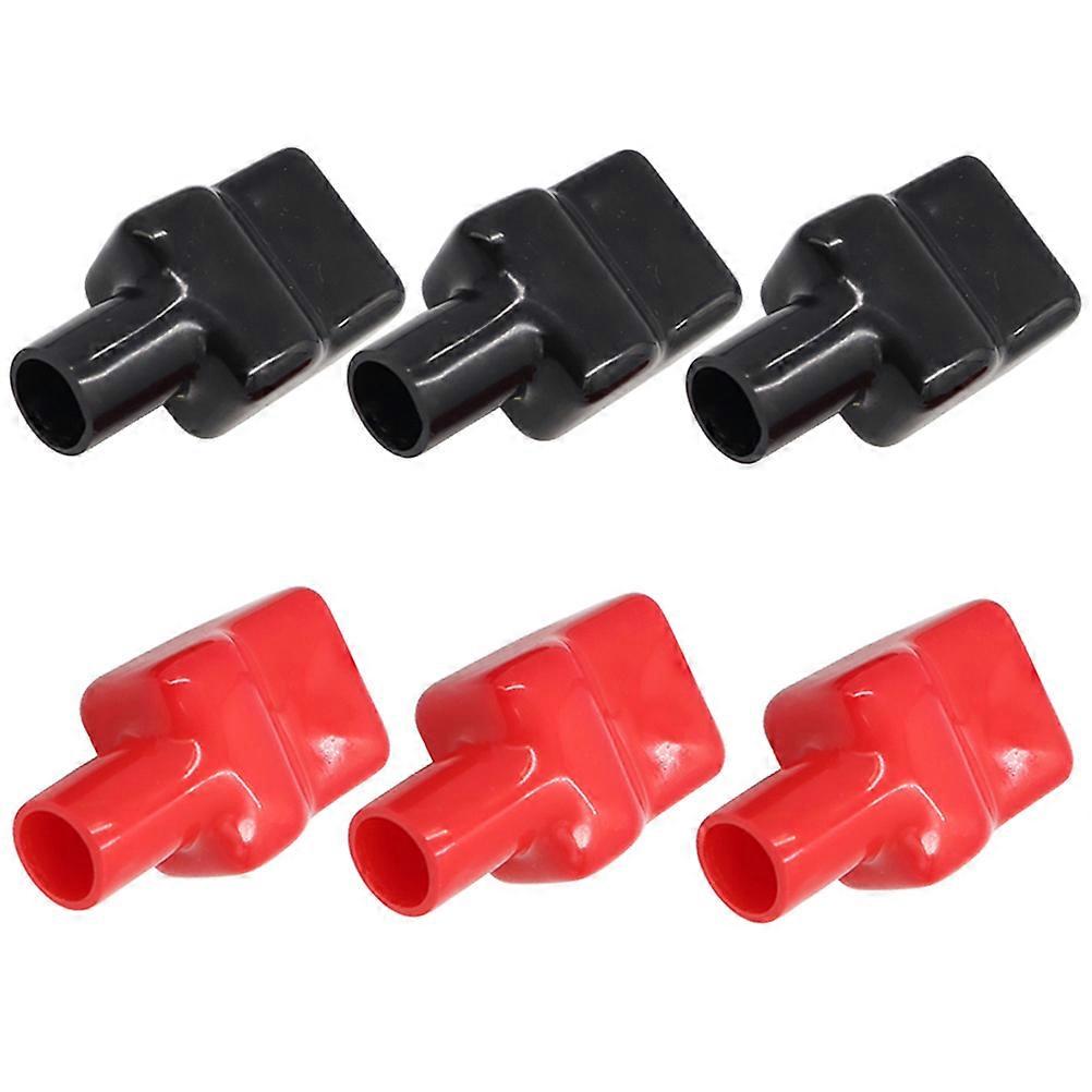 2 Pack Durable Battery Terminal Covers, Positive & Negative Caps for Auto & Electronics, Reliable Insulation Protector Kit for Safe Use